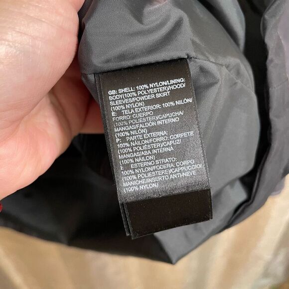 The North Face Mens Black Gray HyVent Winter Snow Rain Hooded Jacket Medium - Picture 13 of 13